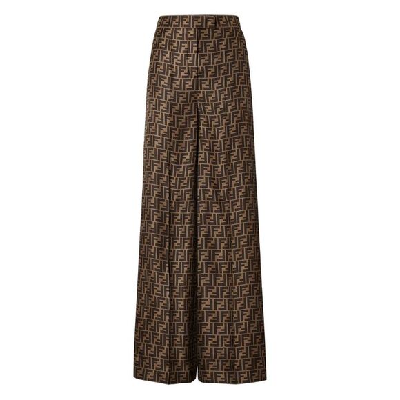 Fendi Brown Trousers - Palazzo Pants Women
